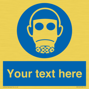 Custom Respirator Required Sign